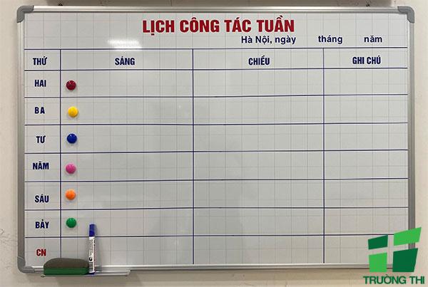 Bảng lịch công tác từ trắng Hàn Quốc treo tường viết bút lông giá rẻ tại Tp.HCM